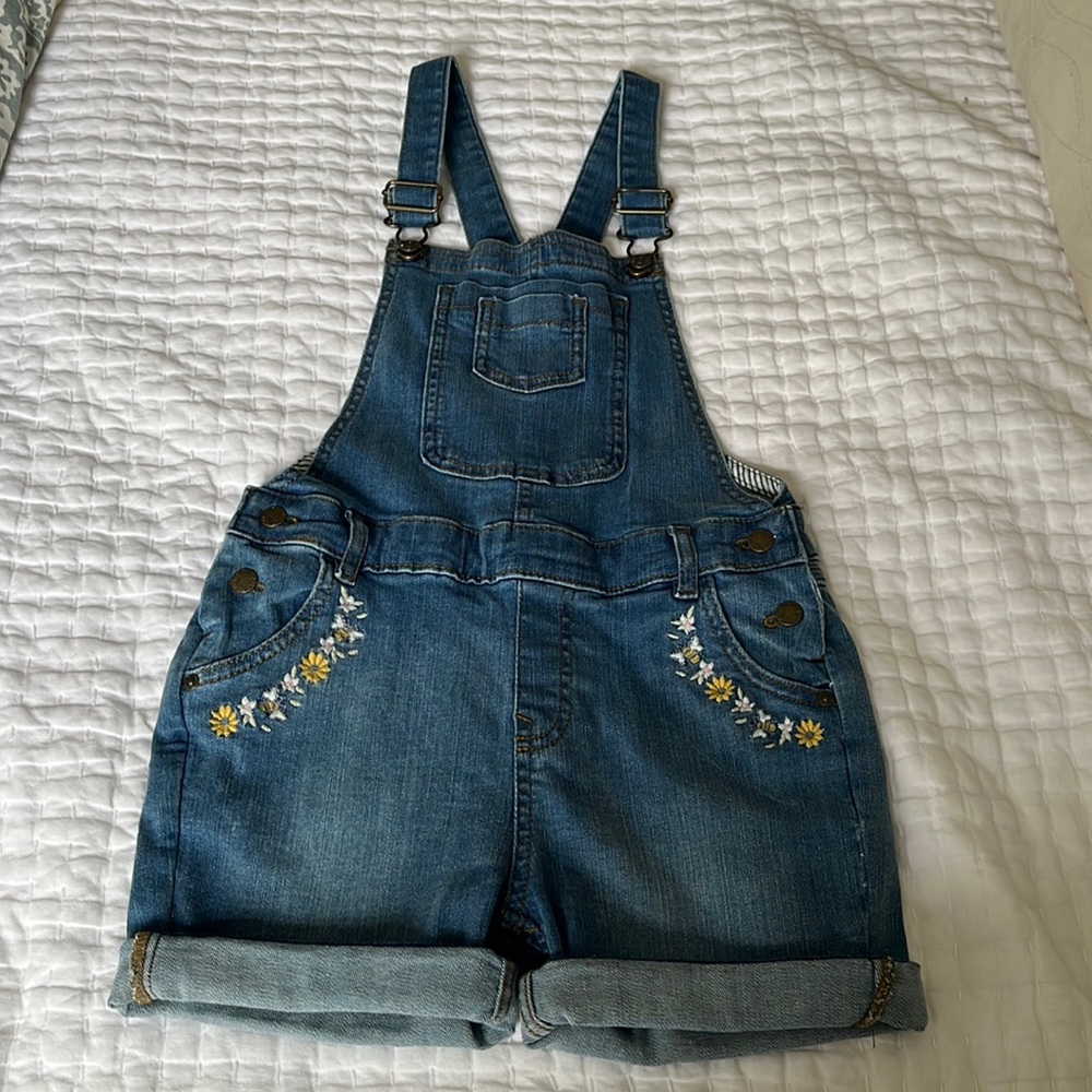 NWOT Girl’s Fat Face Denim Overalls